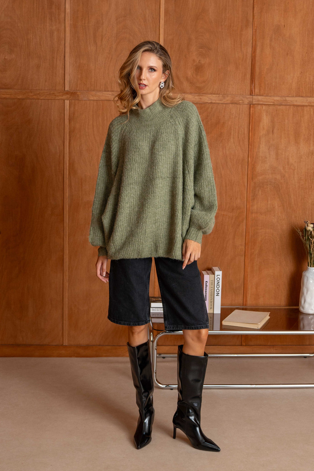 Pull oversize à manches ballon Rosalia 2702 - Taille