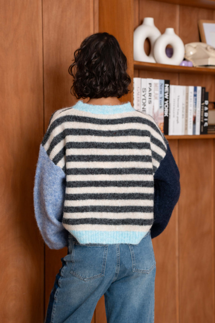 Pull rayé Goldie 2626 - GS2626 / Taille Unique: Du 36 au 44