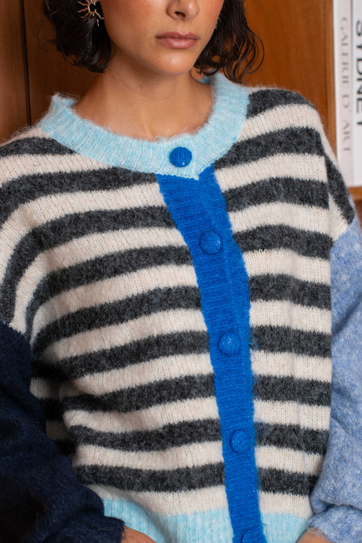 Pull rayé Goldie 2626 - GS2626 / Taille Unique: Du 36 au 44