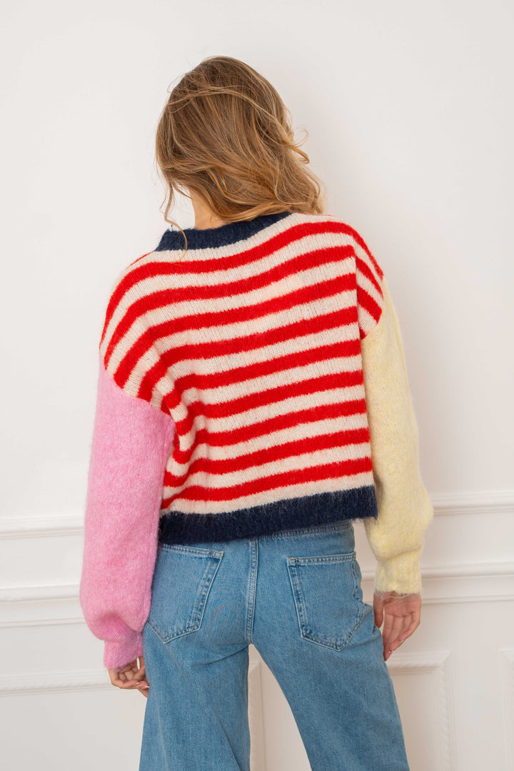 Pull rayé Goldie 2626 - GS2626 / Taille Unique: Du 36 au 44