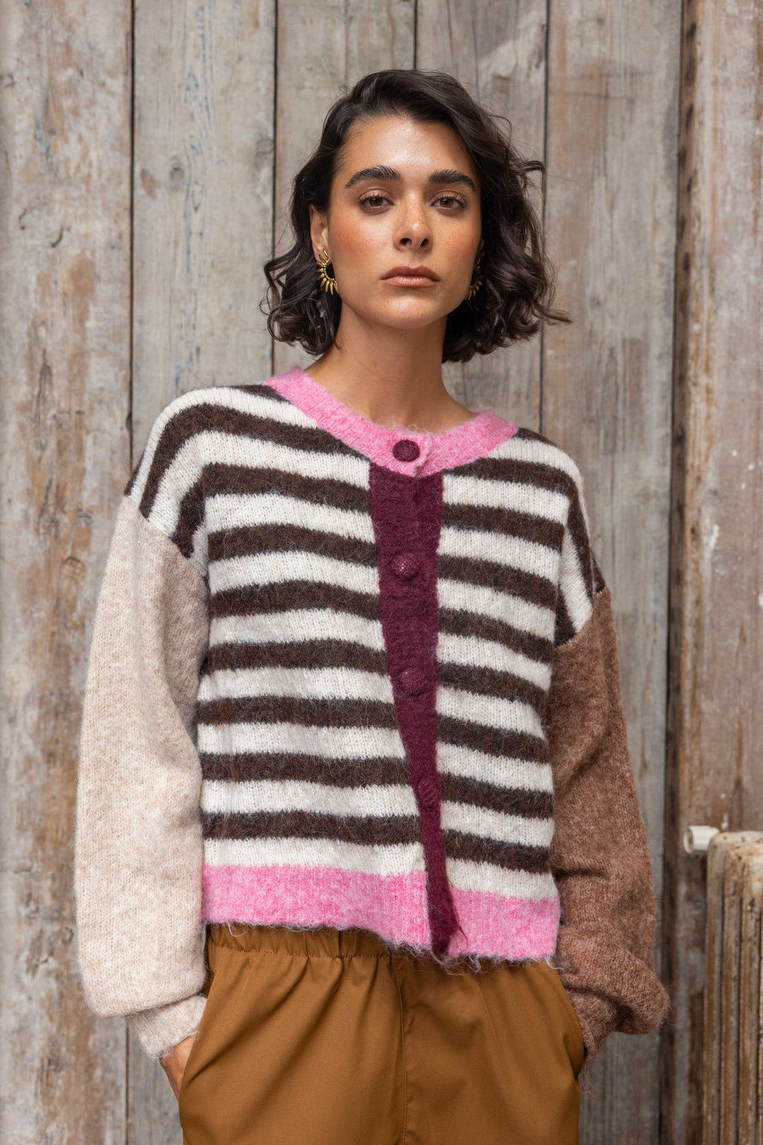 Pull rayé Goldie 2626 - GS2626 / Taille Unique: Du 36 au 44