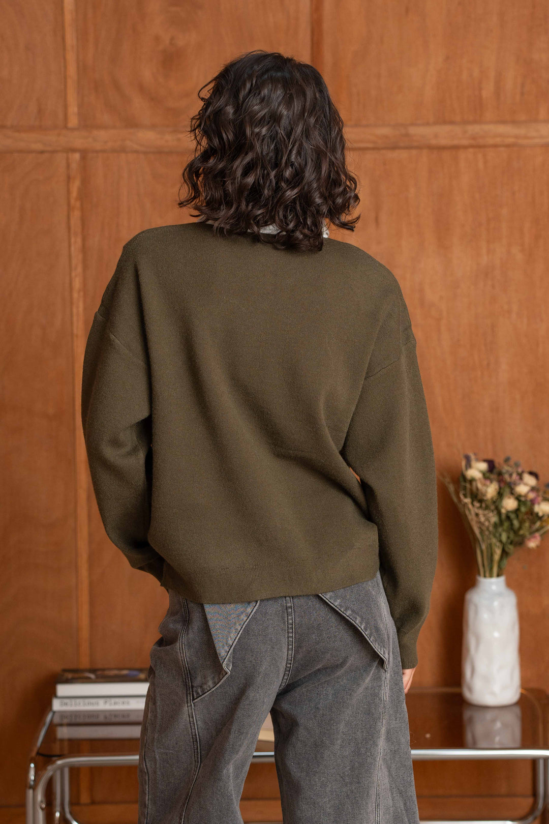 Pull viscoe col chemise Sabine 2690 - Taille unique: 36