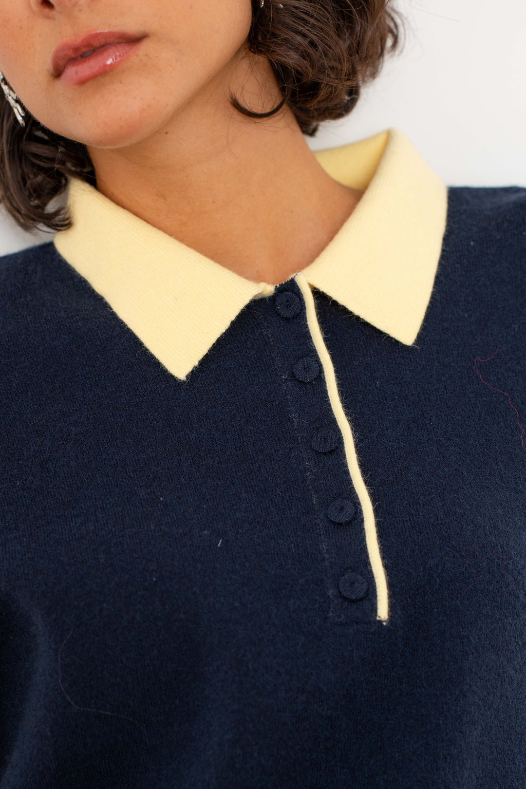 Pull viscoe col chemise Sabine 2690 - Taille unique: 36