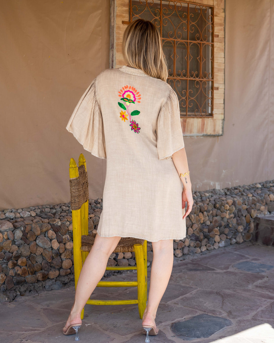 Robe chemise courte Silia - Taille 1: 36-38 / Camel - Robes