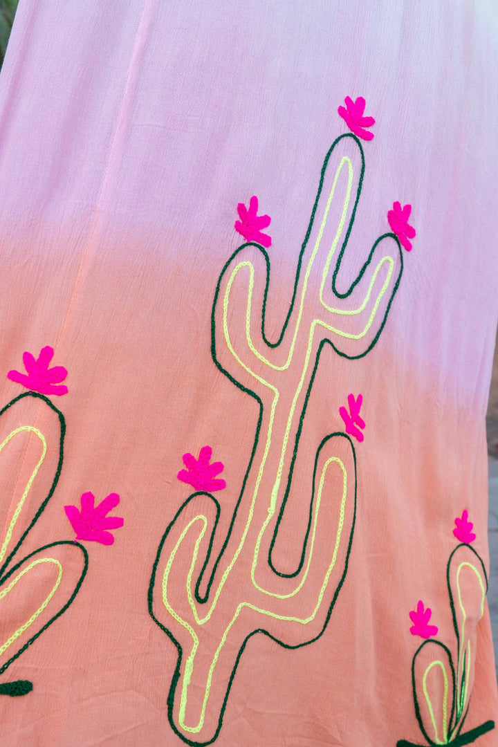 Robe Chemise Dégradé Siby - Taille unique 36-46 / Jaune