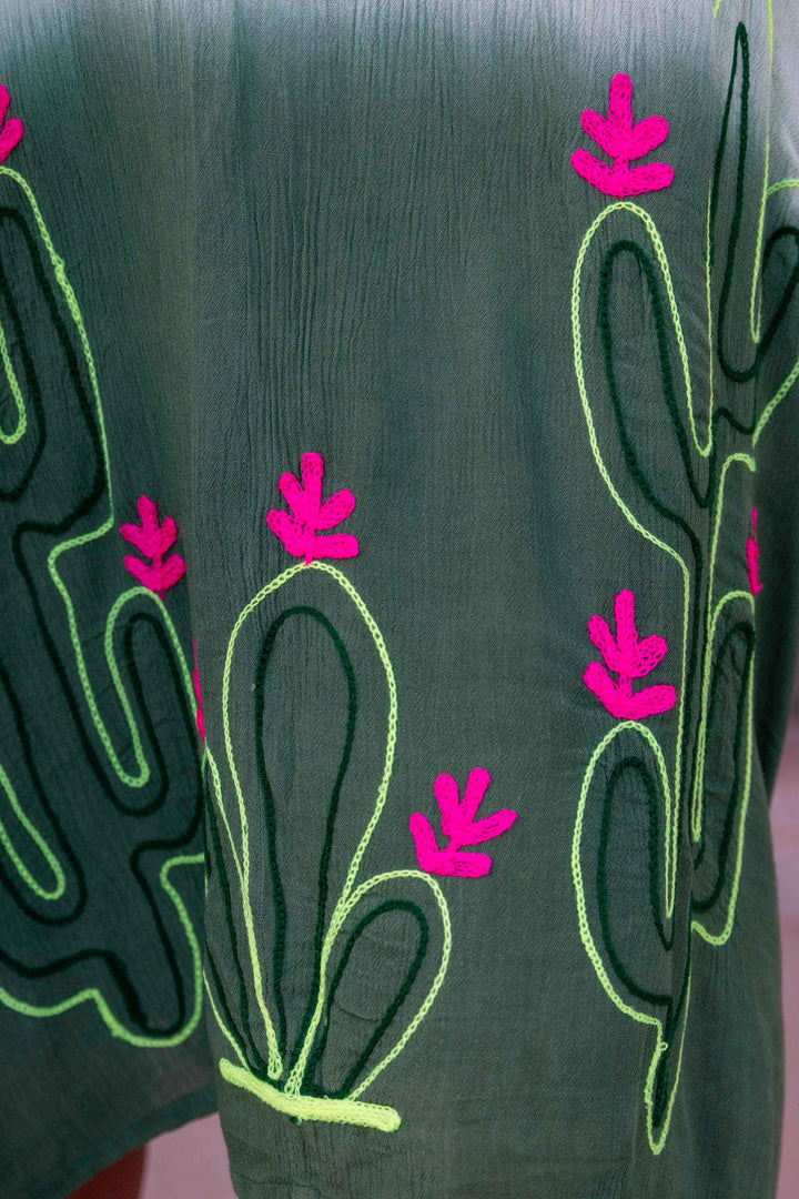 Robe Chemise Dégradé Siby - Taille unique 36-46 / Vert