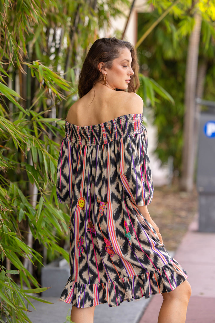 Robe courte épaules dénudées Mustang - Taille unique: 36