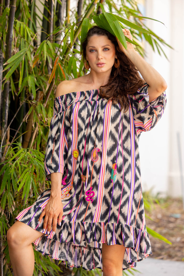 Robe courte épaules dénudées Mustang - Taille unique: 36
