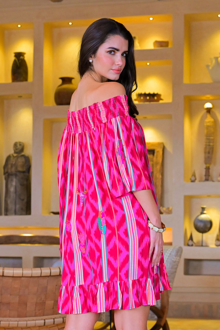 Robe courte épaules dénudées Mustang - Taille unique: 36