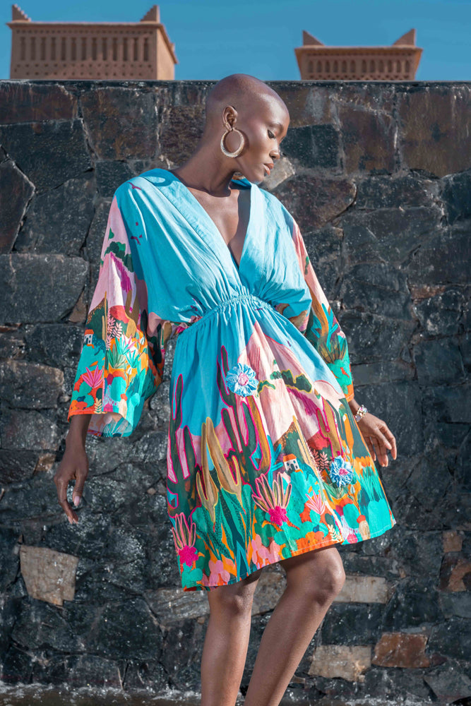 Robe courte imprimée Pize - Robes