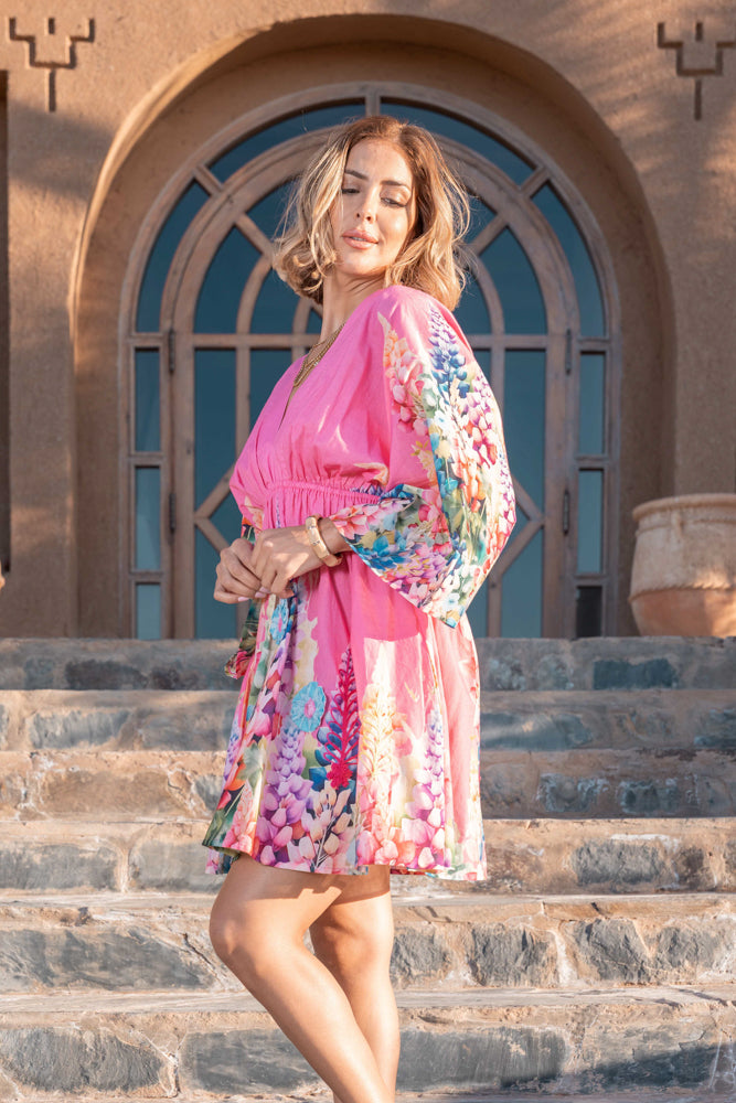 Robe courte imprimée Pize - Robes