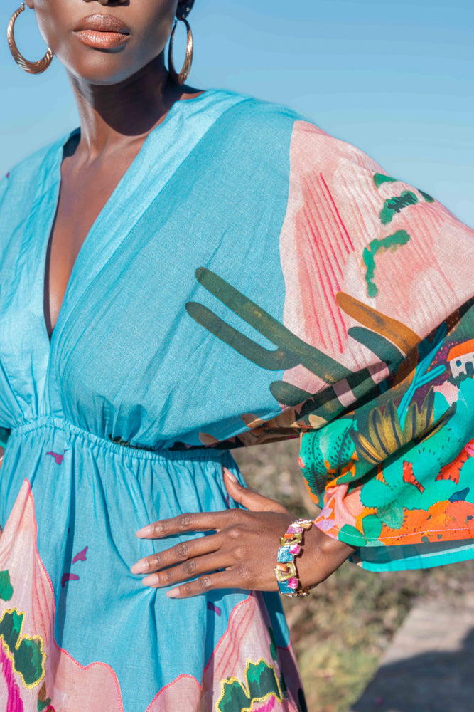 Robe courte imprimée Pize - Robes