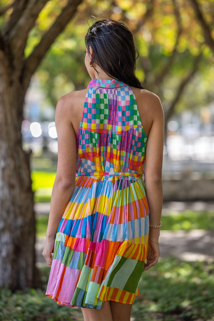 Robe Courte Sans Manches Col V Perou - Taille unique 36-44