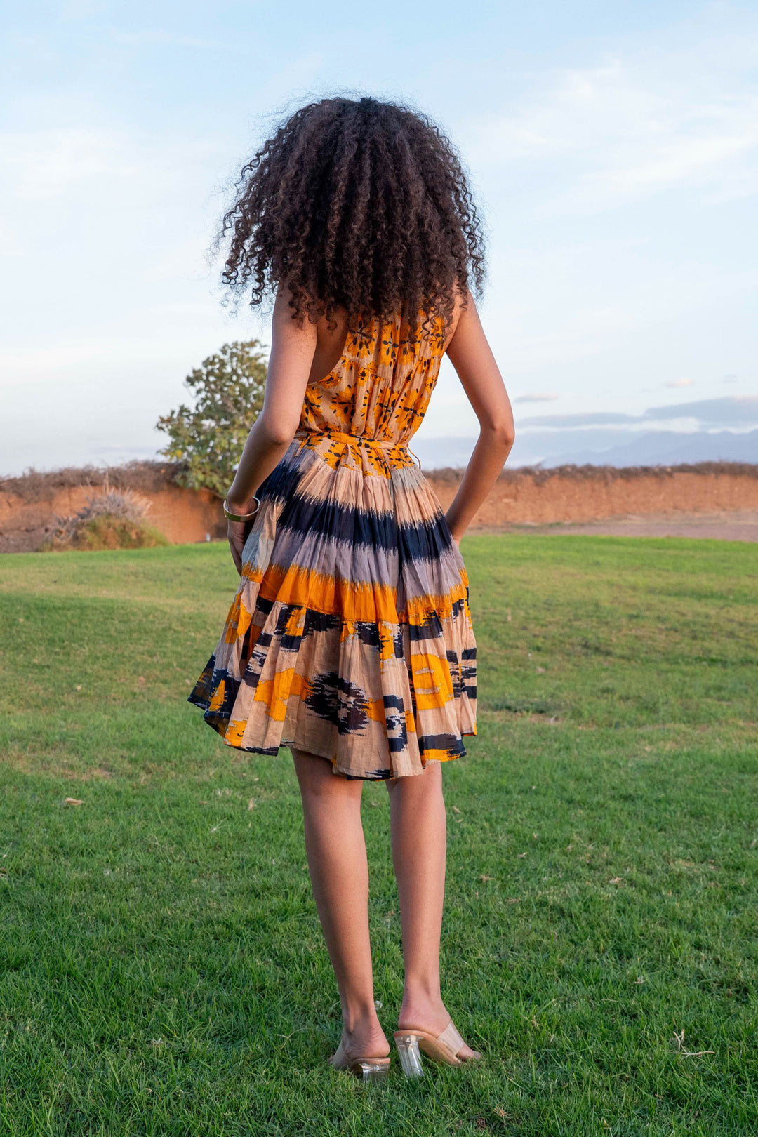 Robe Courte Sans Manches Col V Perou - Taille unique 36-44