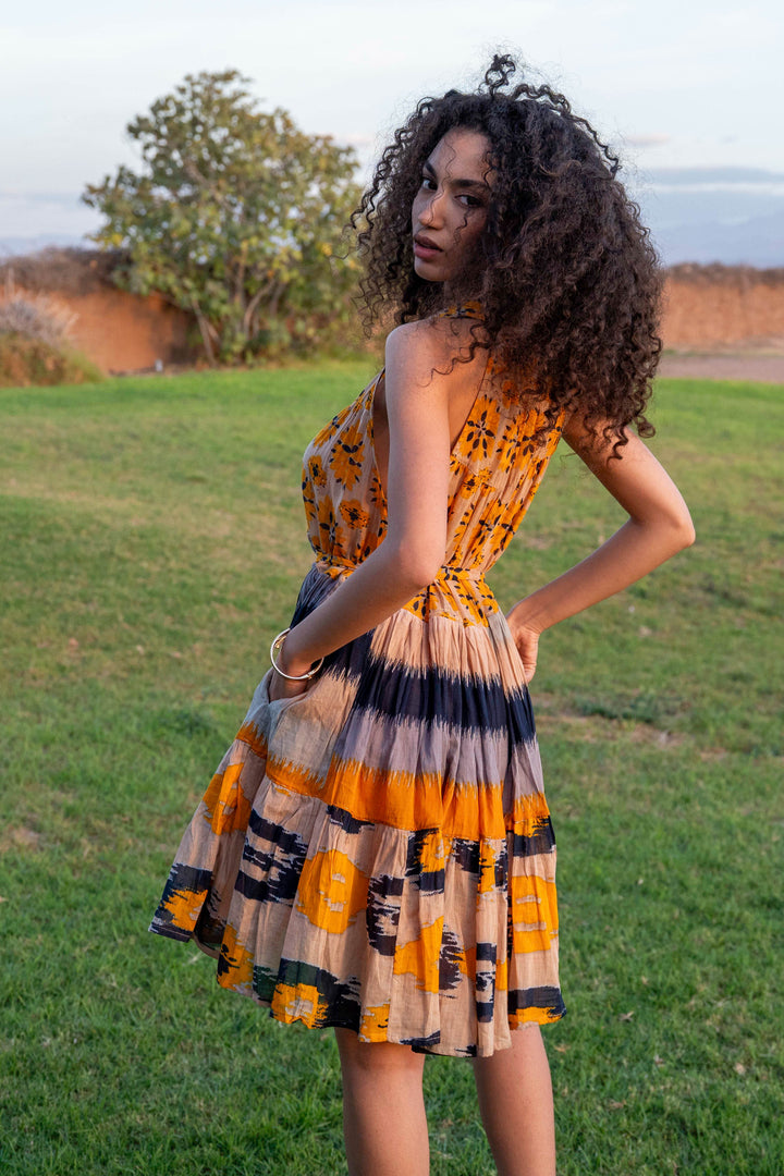 Robe Courte Sans Manches Col V Perou - Taille unique 36-44