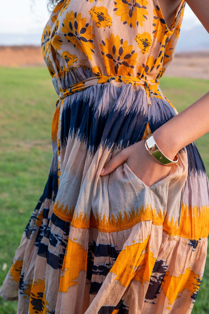 Robe Courte Sans Manches Col V Perou - Taille unique 36-44