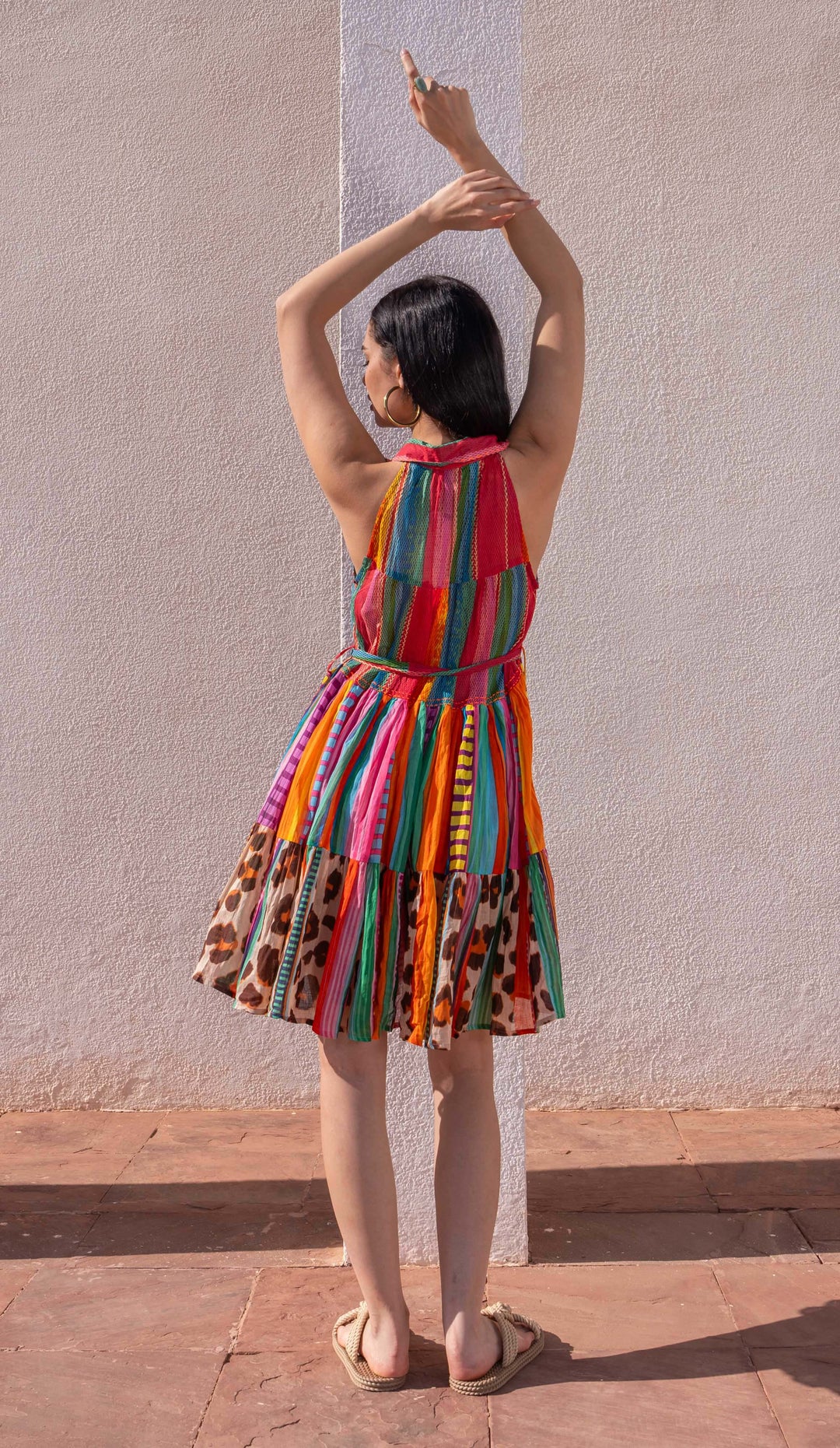Robe Courte Sans Manches Col V Perou - Taille unique 36-44