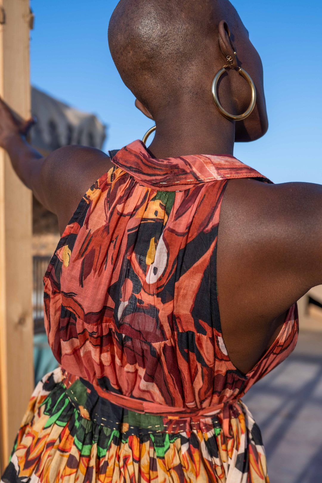 Robe Courte Sans Manches Col V Perou - Taille unique 36-44