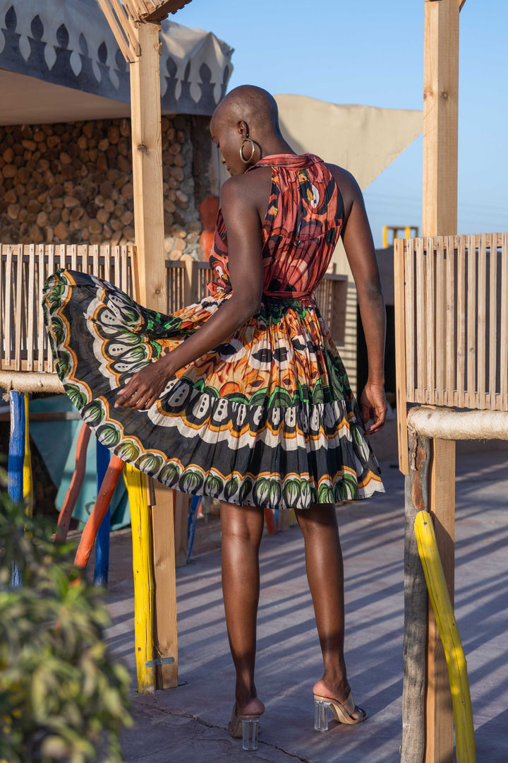 Robe Courte Sans Manches Col V Perou - Taille unique 36-44