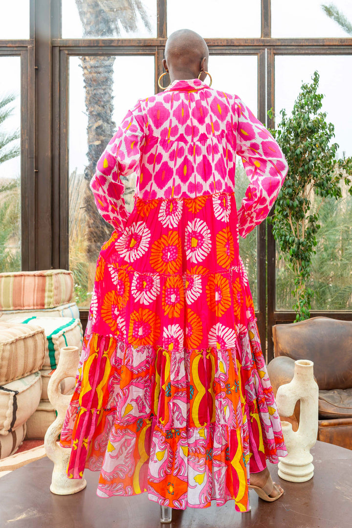 Robe Longue à Volants Kubana - Taille unique 36-48 / 01