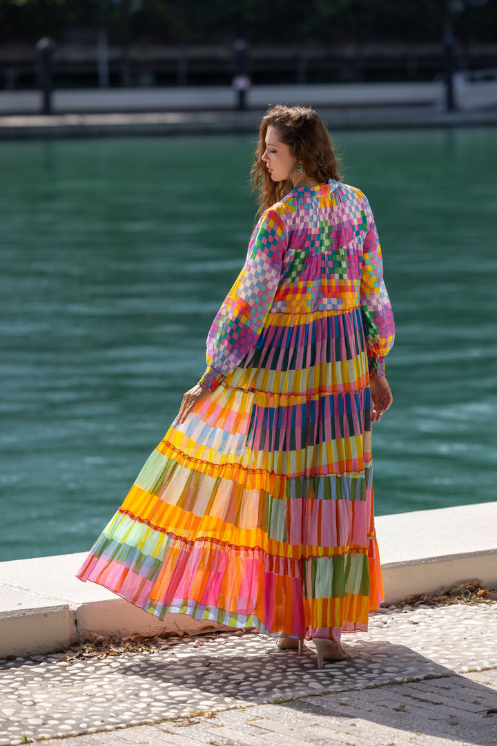 Robe Longue à Volants Kubana - Taille unique 36-48 / 03