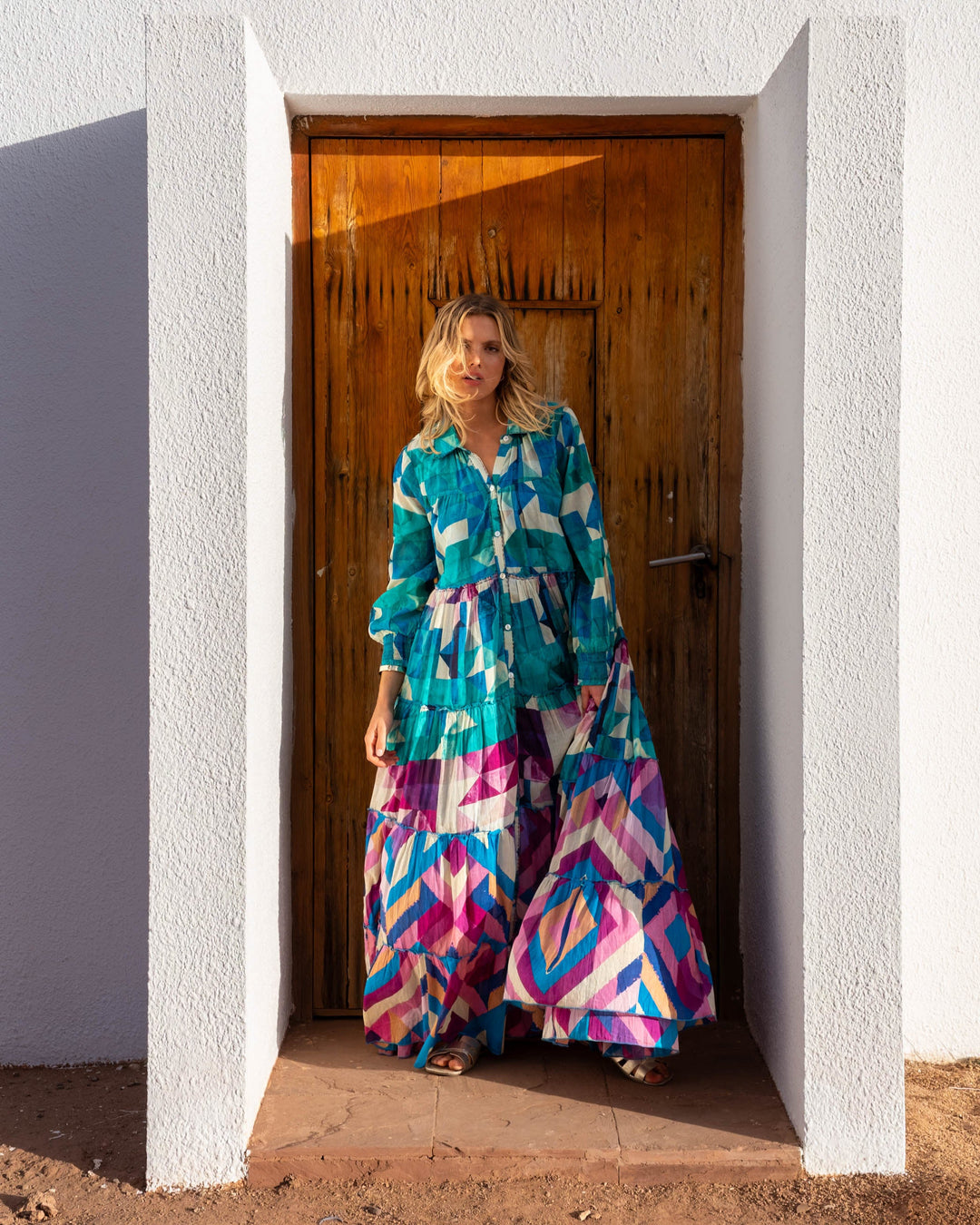 Robe Longue à Volants Kubana - Taille unique 36-48 / 04