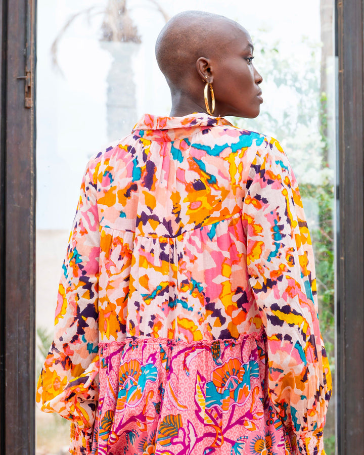 Robe Longue à Volants Kubana - Taille unique 36-48 / 06