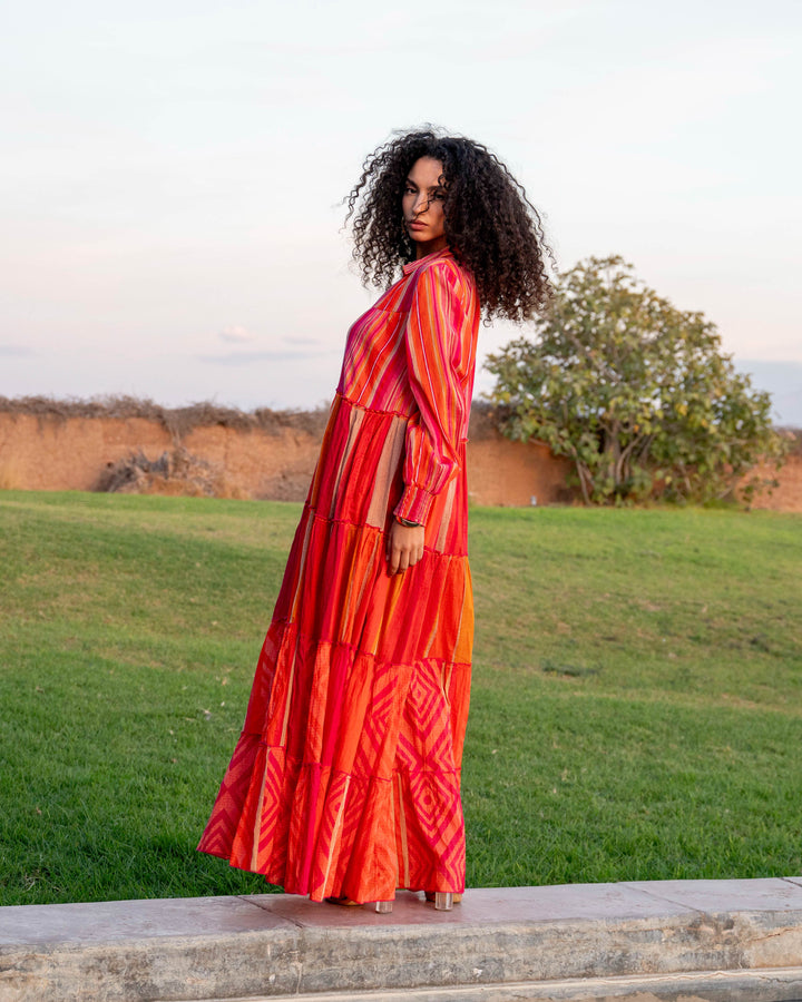 Robe Longue à Volants Kubana - Taille unique 36-48 / 08