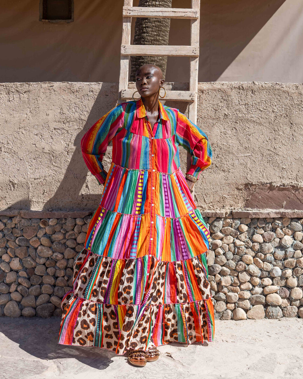 Robe Longue à Volants Kubana - Taille unique 36-48 / 10