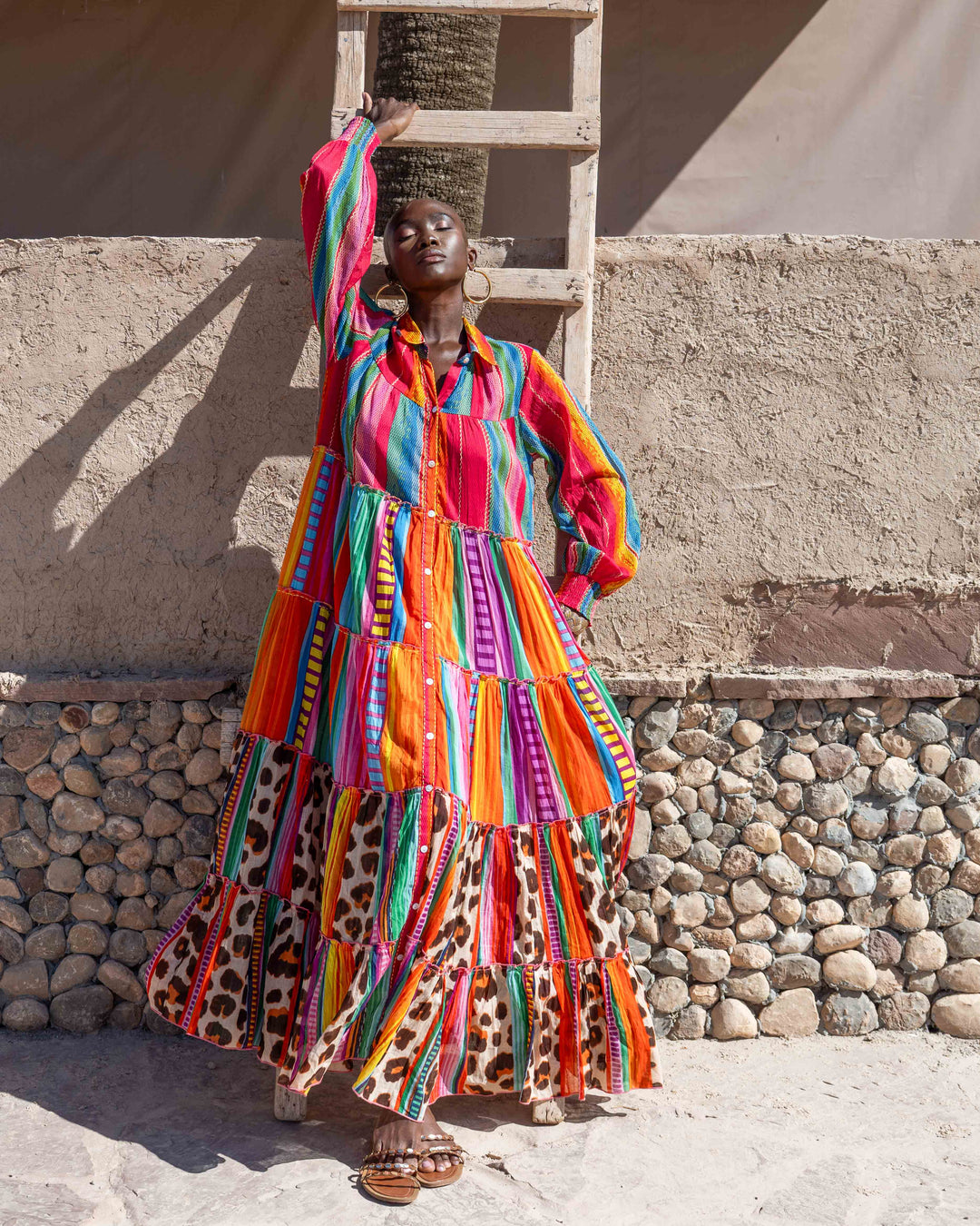 Robe Longue à Volants Kubana - Taille unique 36-48 / 10