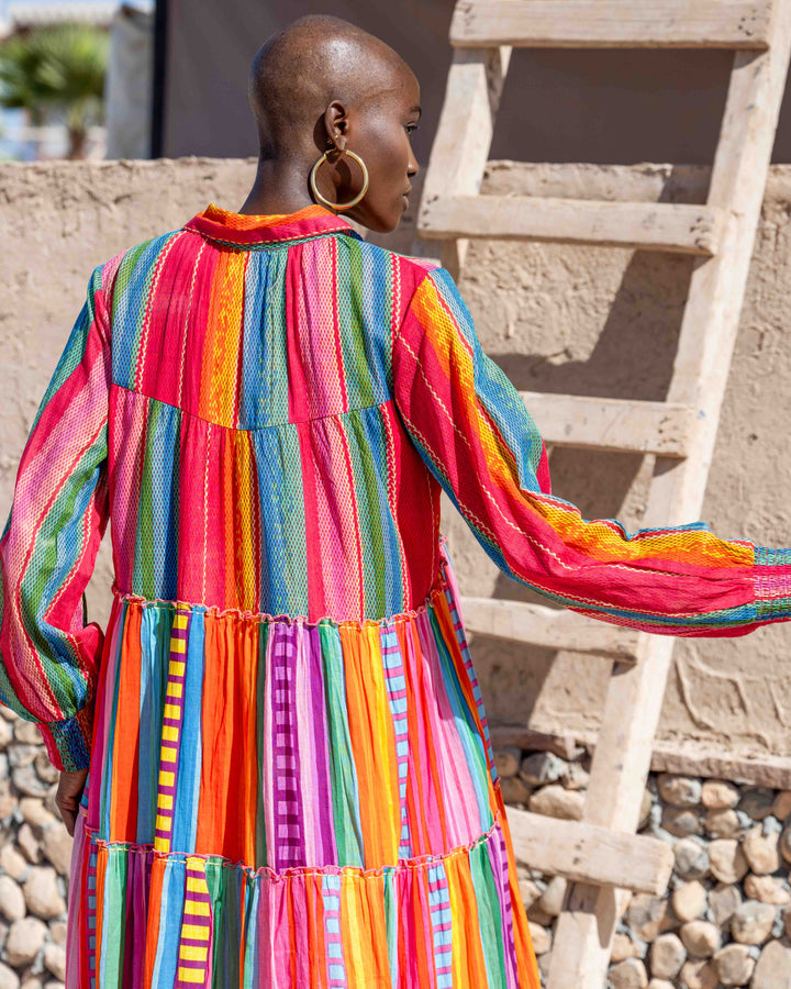 Robe Longue à Volants Kubana - Taille unique 36-48 / 10