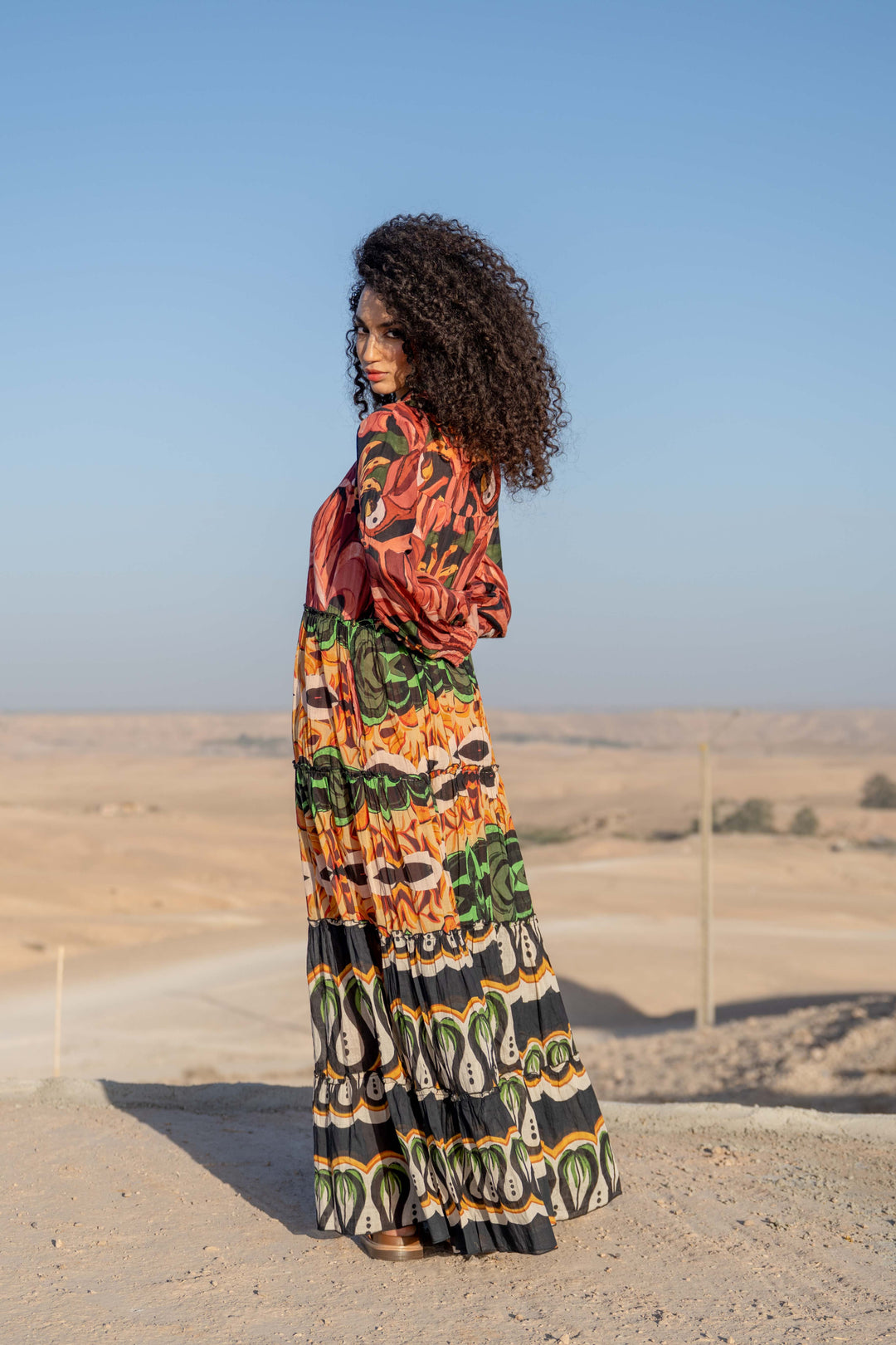 Robe Longue à Volants Kubana - Taille unique 36-48 / 11