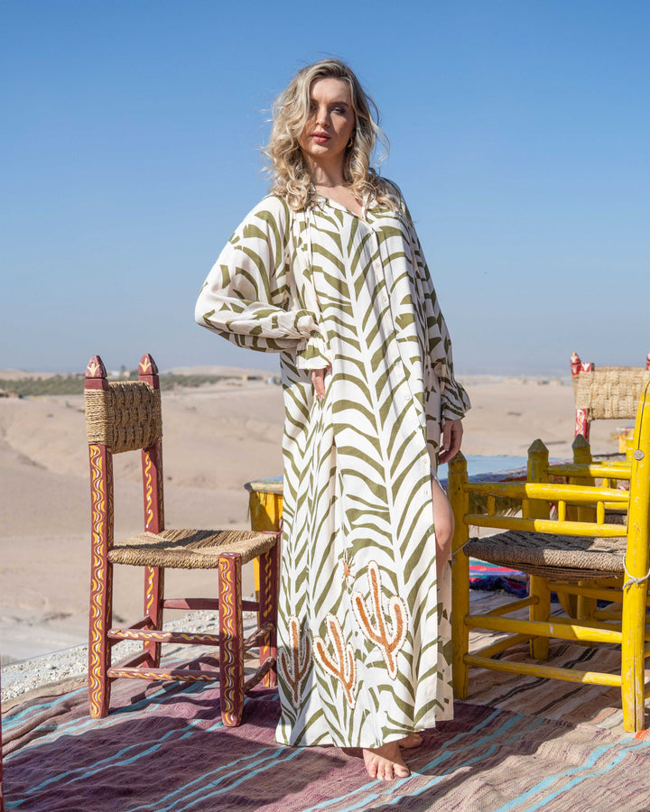 Robe Longue Ample Imprimée Polina - Taille unique: 36 au 44