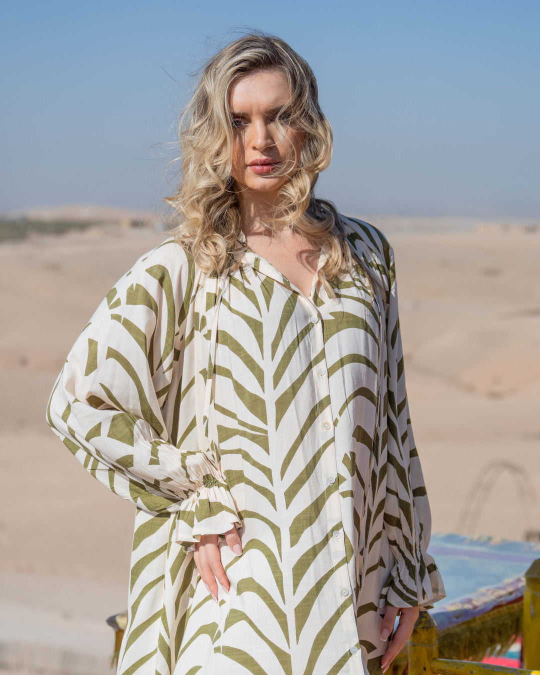 Robe Longue Ample Imprimée Polina - Taille unique: 36 au 44