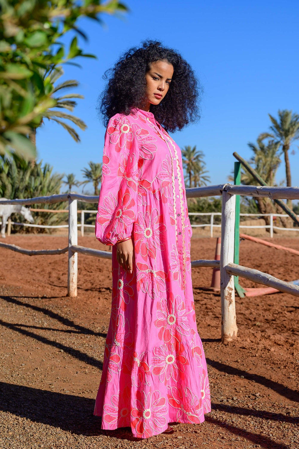 Robe Longue Brodée Brenda