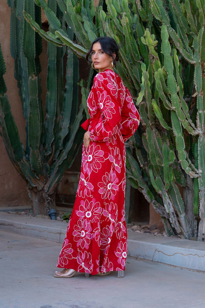 Robe Longue Brodée Brenda