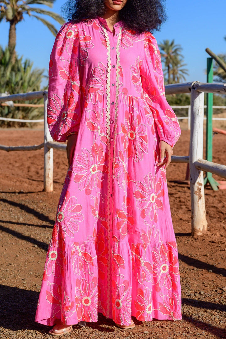 Robe Longue Brodée Brenda
