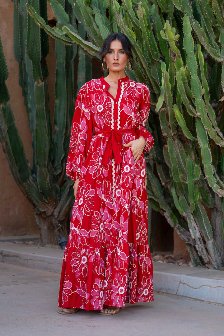 Robe Longue Brodée Brenda