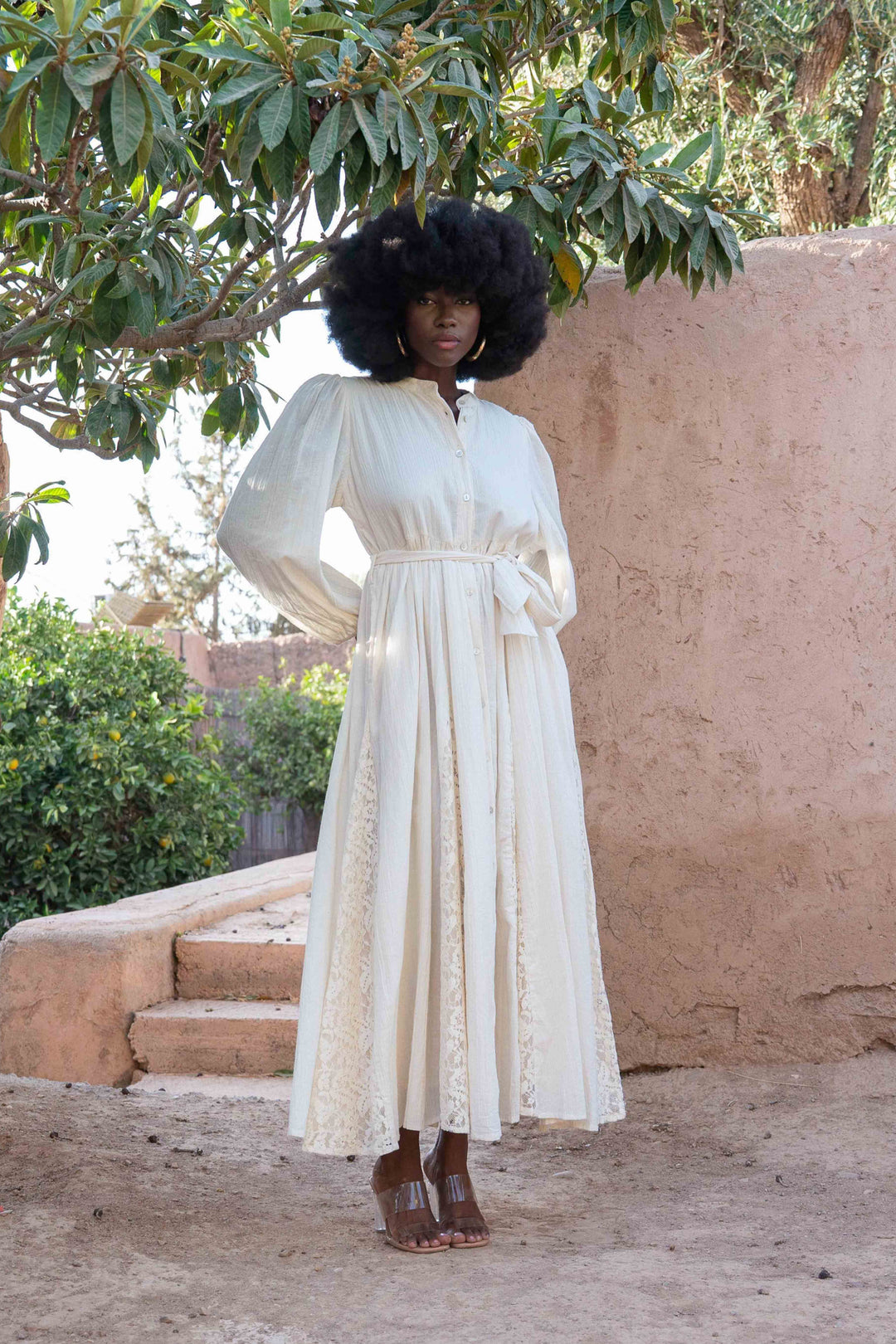 Robe Longue Ceinturée Nava - Robes