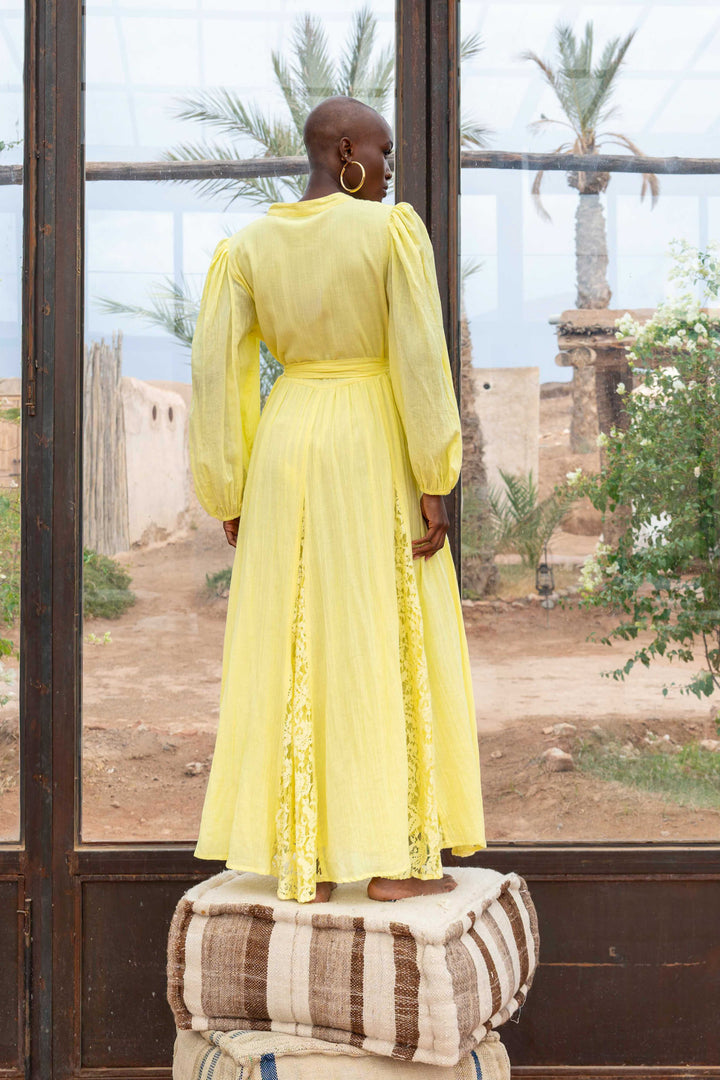 Robe Longue Ceinturée Nava - Robes