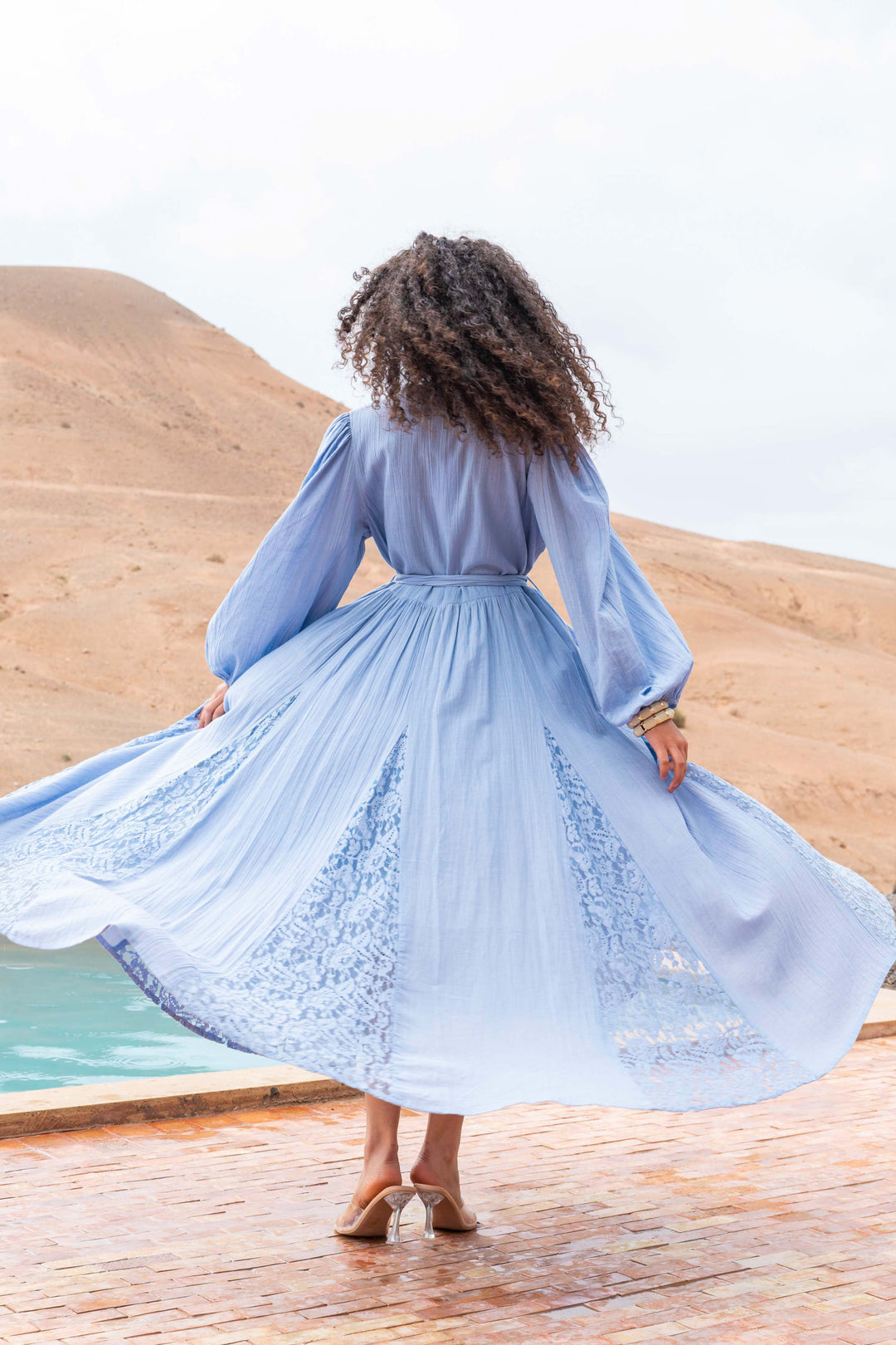 Robe Longue Ceinturée Nava - Robes