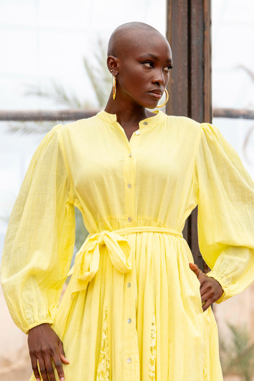 Robe Longue Ceinturée Nava - Robes