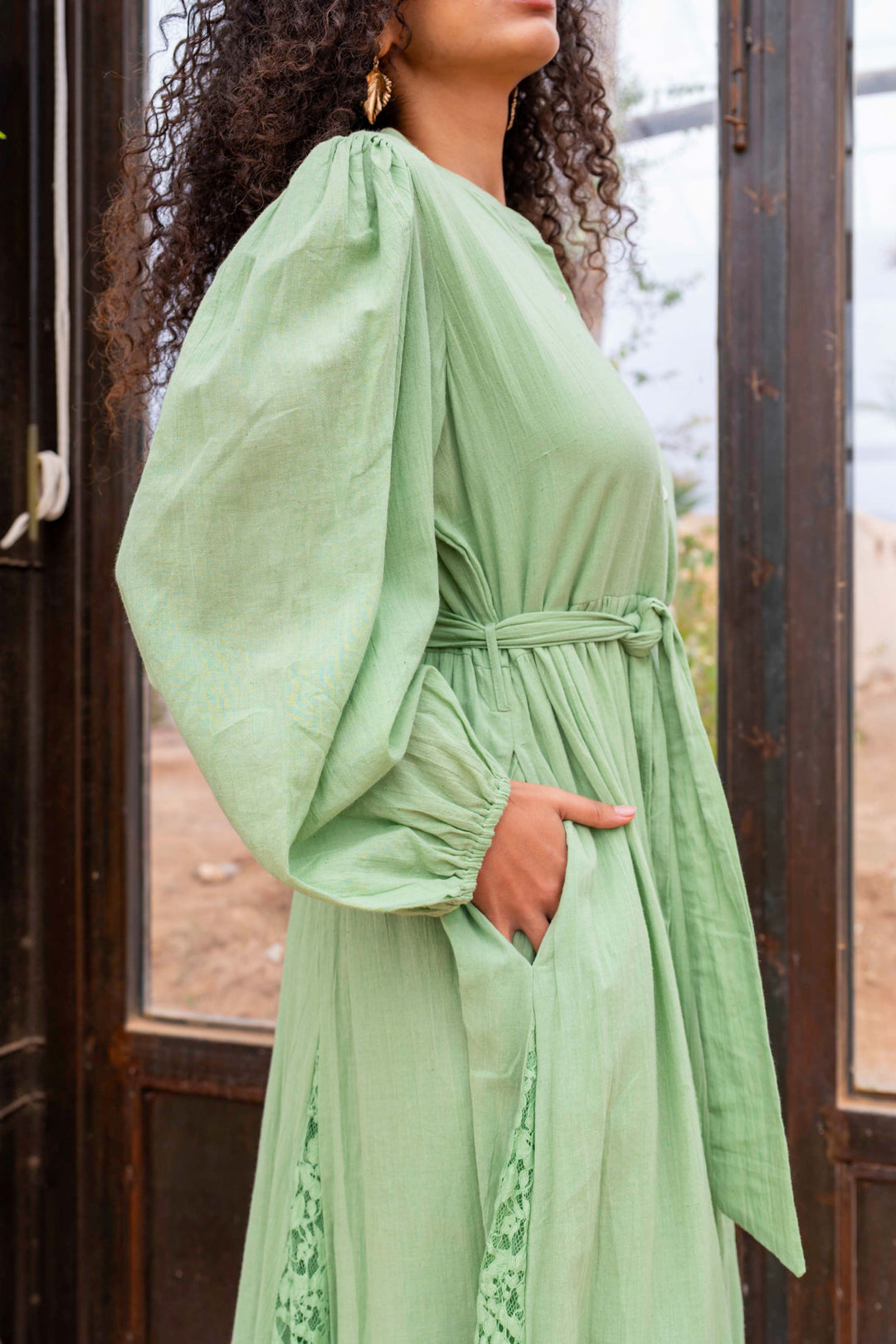 Robe Longue Ceinturée Nava - Robes