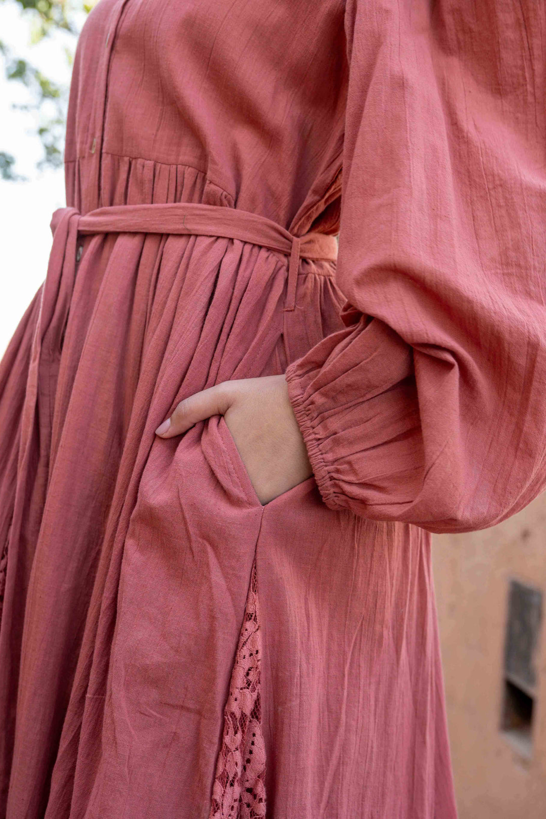 Robe Longue Ceinturée Nava - Robes