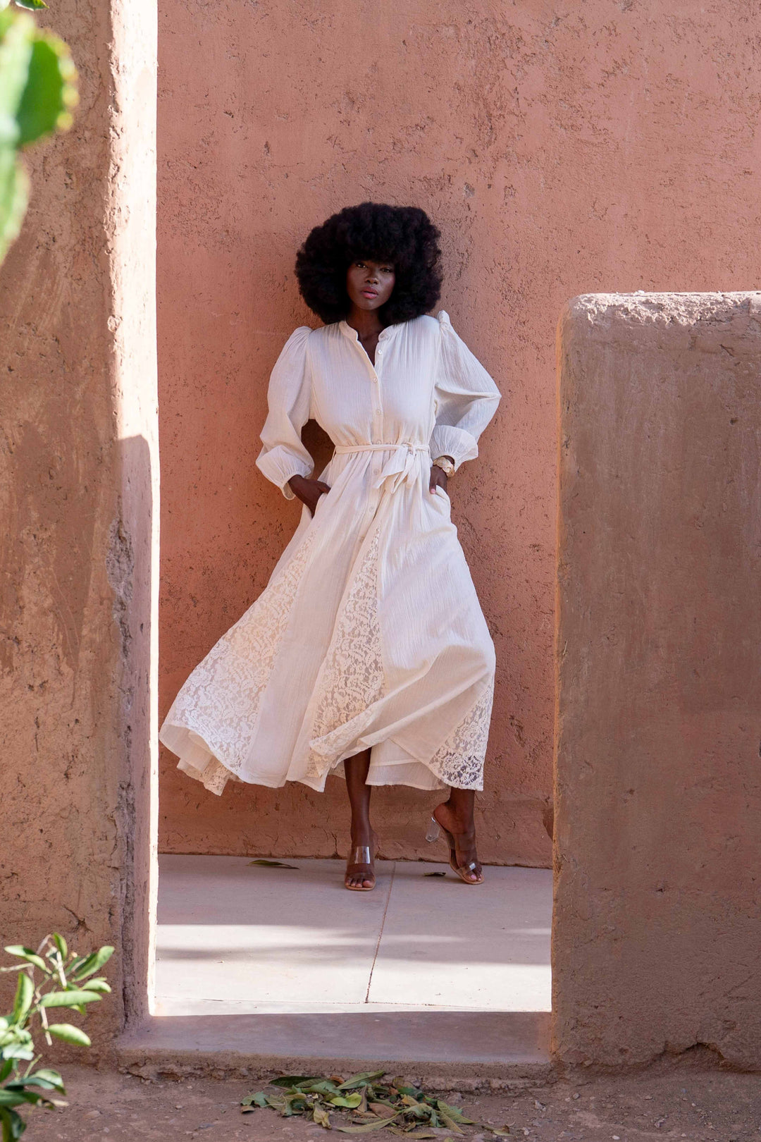 Robe Longue Ceinturée Nava - Robes