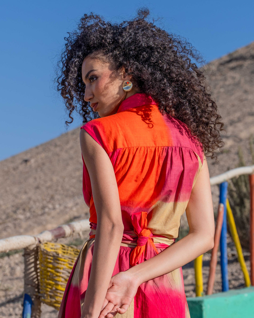 Robe Longue Chemise Ceinturée Kyani - Robes