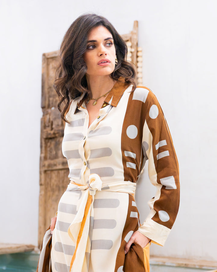 Robe Longue Chemise Linoy