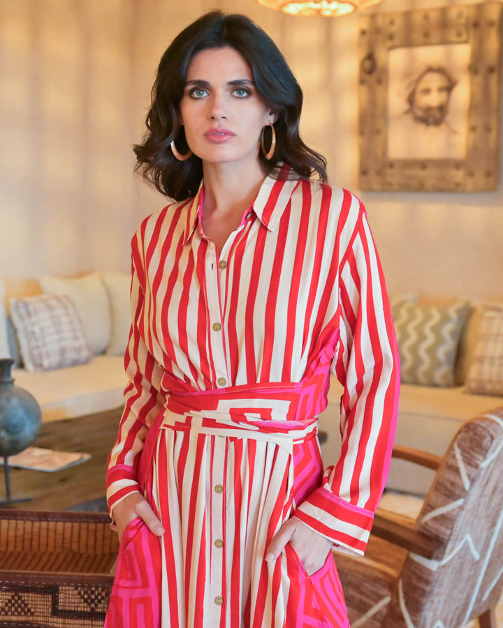 Robe Longue Chemise Linoy