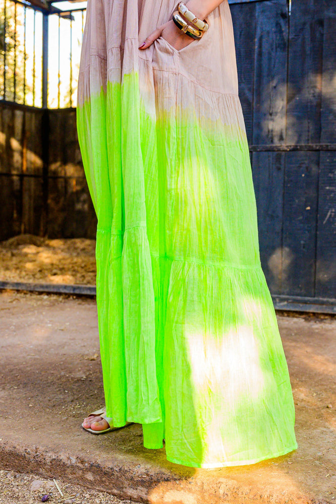 Robe longue dégradée Bellisima - Taille unique: 36 au 42