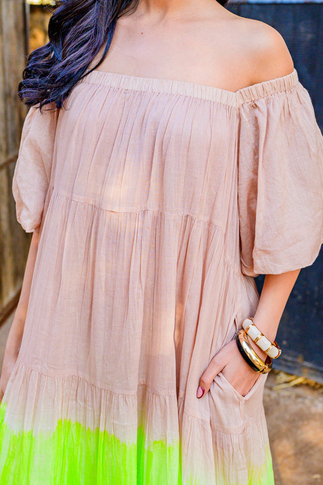 Robe longue dégradée Bellisima - Taille unique: 36 au 42